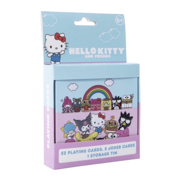 Sanrio Hello Kitty Standard Playing Card Decks with Storage Tin - Picture 2 of 4